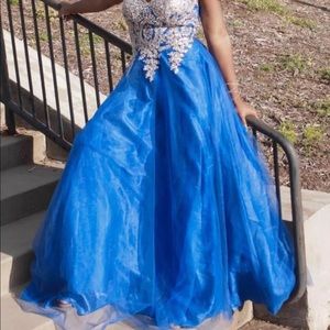 Royal Blue Prom Dress Size 8